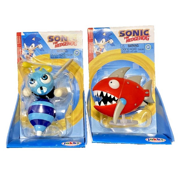 Other - BUZZ‎ BOMBER & CHOPPER Sonic The Hedgehog Jakks Pacific 2.5" Action Figures